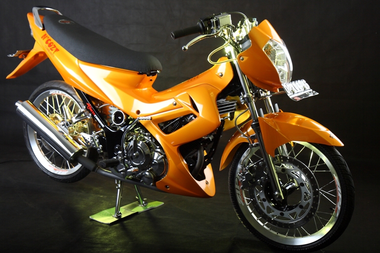Suzuki Satria FU 150 Modifikasi Orange Galeri Modifikasi